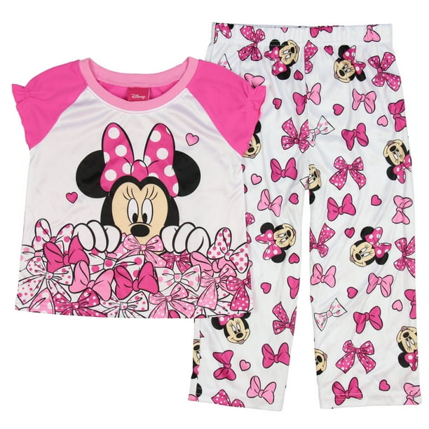 Disney Minnie Mouse Little Girls' Toddler A Lot Of Bows 2 Piece Pajama Set  (2T)