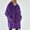 Purple, variant on BLTIBY Women Zipper Fleece Thicked Pajamas Hoodies Long Sleeve House Coat Soft Sleepwear with Pockets Housecoat Loungewear Gray Free Size