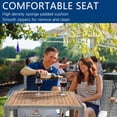 thumbnail image 3 of Cozgesto 3 Pieces Patio Dining Sets Outdoor Patio Furniture Sets with Acacia Wood Table Top Rattan Outdoor Furniture Set for Patio, Yard ,Deck, Grey, 3 of 6
