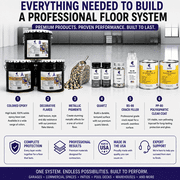 Colored Epoxies Barley Corn Beige Epoxy Resin and Hardener Kit, 2:1 Mix Ratio, Garage Coatings, Flake Floors, Metallic Epoxy Flooring, Barley Corn Beige, 15 Gallon Kit