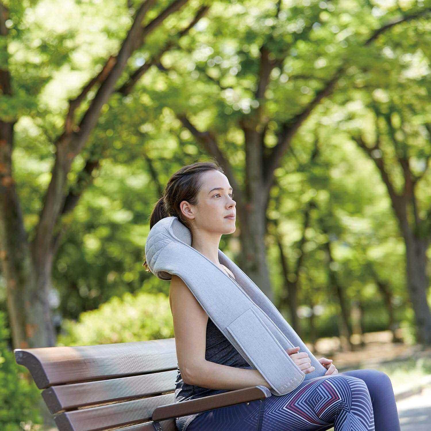 Quzy - Premium Neck and Shoulder Massager | 8 Kneading Massagers, Infrared Heat, Portable Massager with Variable Speed Controls