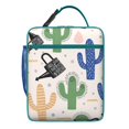 thumbnail image 5 of Small Insulated Lunch Bag with Handle, Meal Bag for Travelers Leakproof Waterproof Lunch Tote for Business Trips Beach Outings Cactus, 5 of 6