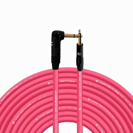 Coluber Cable - Right Angle 1/4" TRS to 3.5 TRS Male - Pro 3-Pin Connector