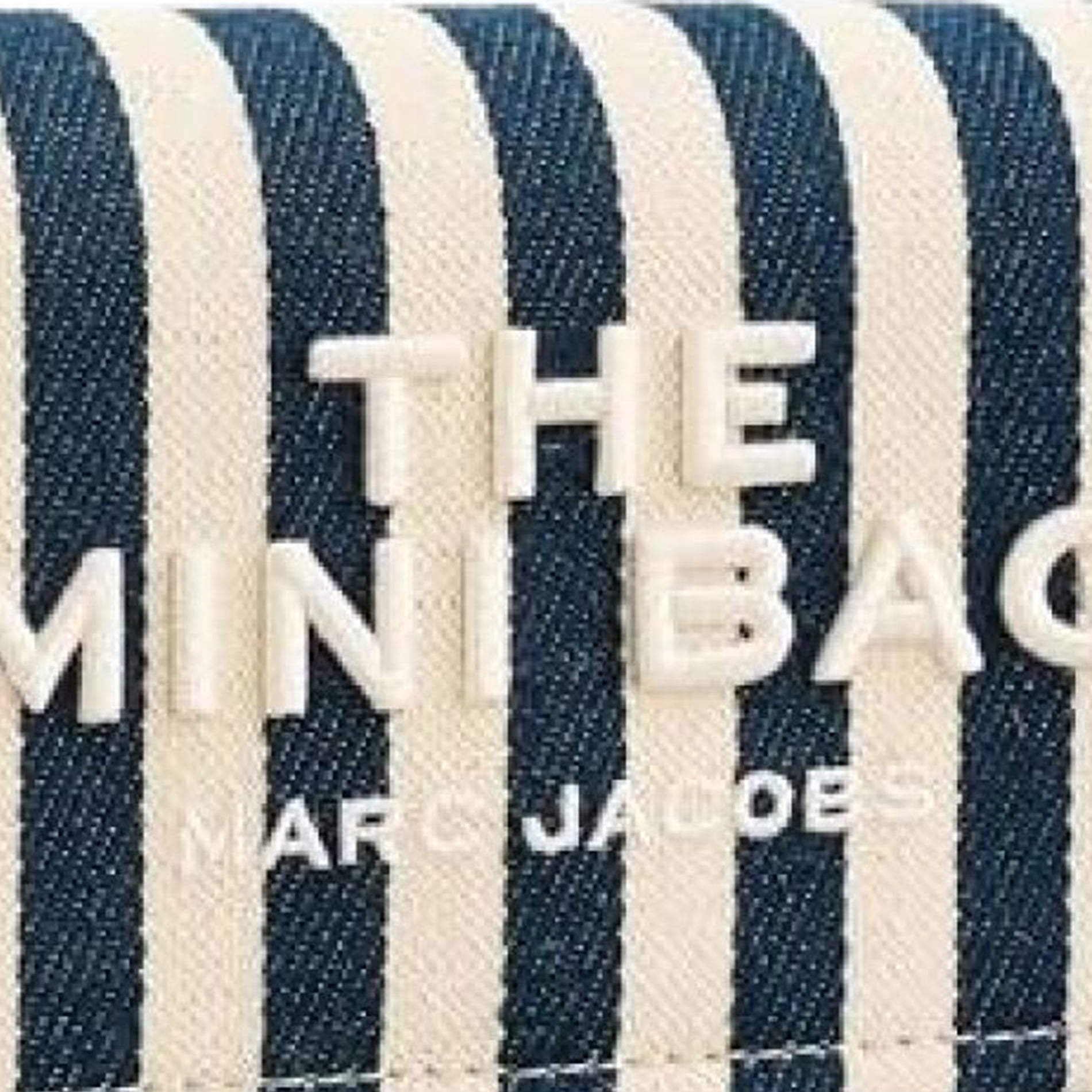 Marc Jacobs Women's the Stripe Canvas Mini Bag, Blue Sea Multi, One Size 2S6SMN016S02-455