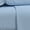 3. Blue, variant on Color Sense 100% Cotton Queen Arctic White Flannel Sheet Set, Double Brushed and Extra Warm 4-Piece Set