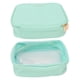 thumbnail image 3 of Estuche De Maquillaje, Bolsa De Maquillaje Portátil Impermeable 2 En 1 Bolsa Interna De Cuero De PU Verde Menta Suave Con Asa Para Viajar Para Lavar ANGGREK Otros, 3 of 8