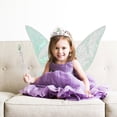 thumbnail image 4 of 3 piezas de disfraz de hada princesa de Halloween para niñas con alas de mariposa, varita de corona, disfraz de ángel, juego de rol, accesorios de cosplay, regalos para niños, 4 of 5