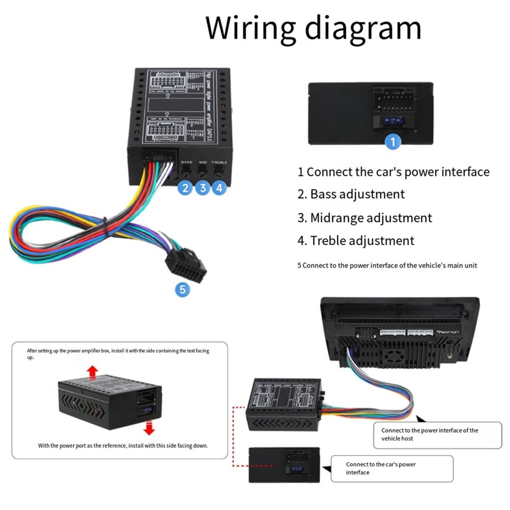 BQBQERT Digital Sound Processors DSP Amplifier for Lossless Upgrade Easy Installation