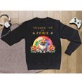 thumbnail image 5 of Wagging Tail Pomeranian Celebrates Rainbow Pride Month LGBT LGBTQ+ Sweatshirt Unisex Merch Pom Dog Lover Gifts - 01003, 5 of 6