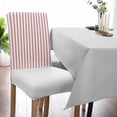 thumbnail image 5 of Chair Covers Red Stripes Dining Chair Slipcovers Red Beige Vertical Striped Stretch Removable Chair Seat Protector Party Decoration Set of 1, 5 of 6