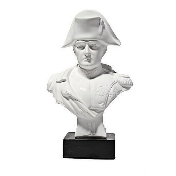 danila-souvenirs French Emperor Napoleon Bonaparte Marble Bust Statue Sculpture 5.2'' White (13 cm)