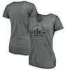 Women's Fanatics Branded Heather Gray Kentucky Derby 146 Full Color Logo Tri-Blend V-Neck T-Shirt