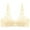 Yellow, variant on Bras for Women Wireless Broken Floral Comfortable Breathable Printed Non-Wired Bra V-Neck No Underwire Bra Feature Hook and Eye Closure Longline Bra Style Y-444 , Yellow XL