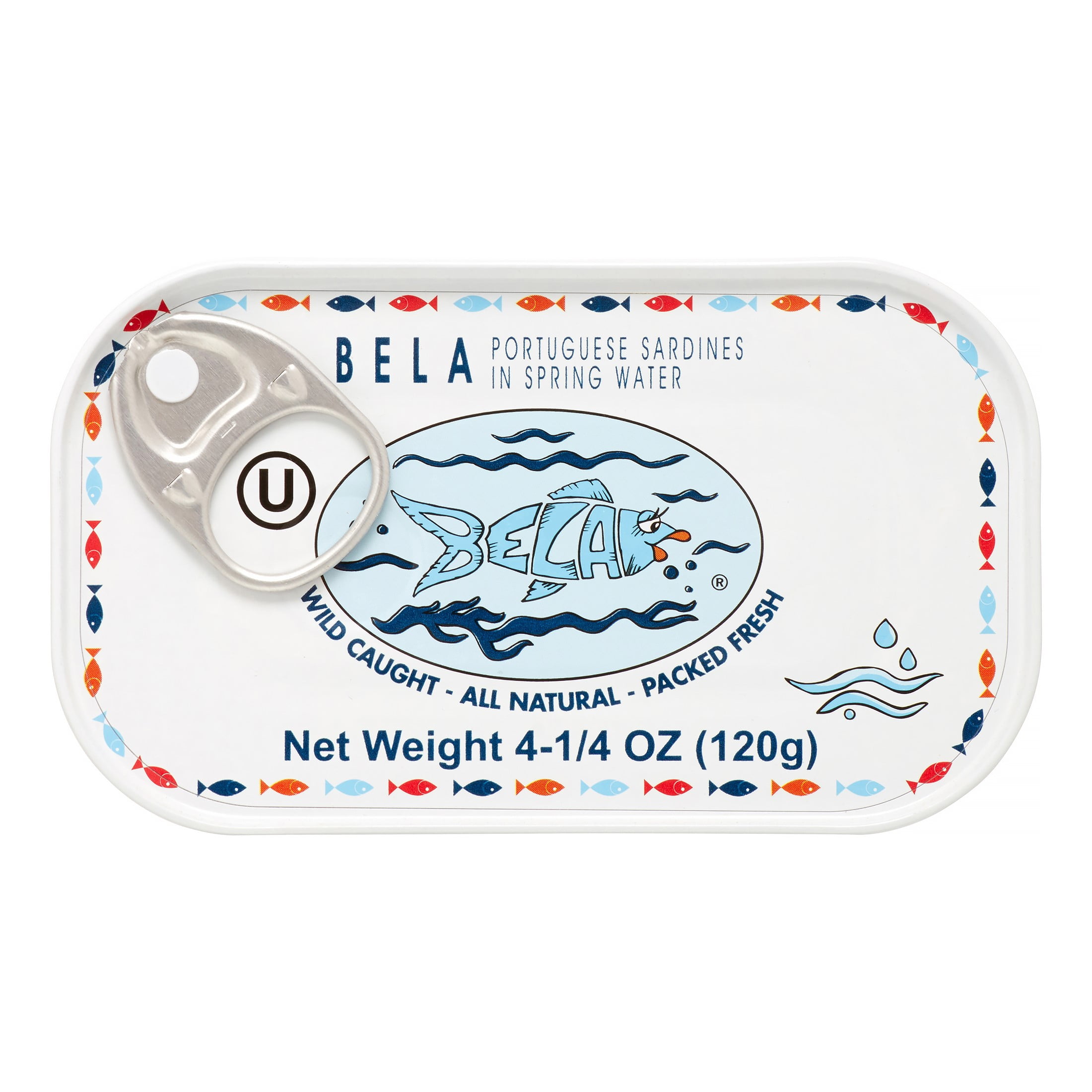 Bela Sardines in Spring Water, 4.25 Oz