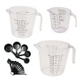 thumbnail image 3 of NICEXMAS 20Pcs Liquid Measuring Cups Set for Home Use with Clear Scale and Tip Mouth Black, 3 of 7