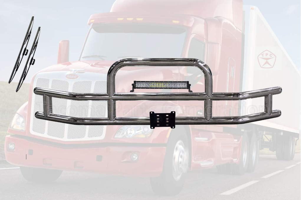 Peterbilt 579 Front Bumper Guard Grille Guard Deer Guard, Brush Guards