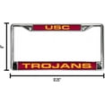 thumbnail image 5 of Southern California USC Trojans Chrome Metal Laser Cut License Plate Frame - Set of 2 Frames, 5 of 6