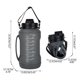 thumbnail image 2 of Botella de agua plegable de silicona de 2 l, gran capacidad, para acampar al aire libre y hacer deportes, con asa., 2 of 5