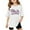 White, variant on Shadoumai Toddler Girl Tops 5t Fall Floral Graphic Crew Neck Shirt Short Sleeve T Shirt Top Loose Fit Holidays Tops Kids Summer Clothing
