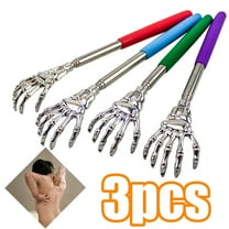 Cheers.US 3Pcs Telescoping Back Scratcher - Extendable Telescope Portable Extendable Back Scratchers - Bear Claw Metal Telescopic Backscratcher Eliminating Back Itching