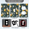 thumbnail image 3 of Yayeee Blank Wall Plate Cover 1-Gang 4.5"x2.7" Home Unused Decorative Outlet, Floral Lemons, 3 of 7