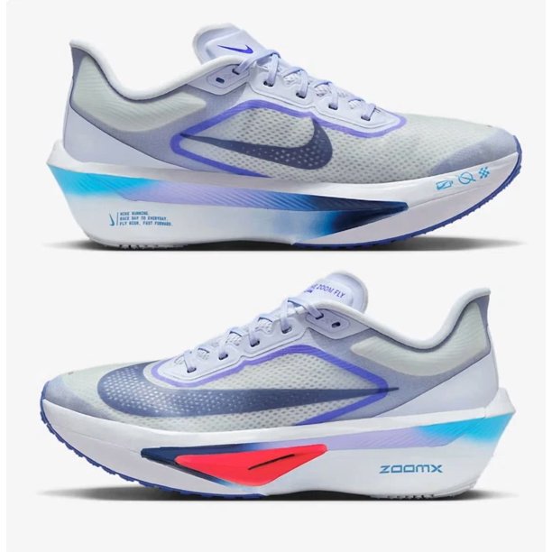 NIKE Zoom Fly 6 FN8454-002 Ghost Football Grey Blue Lightning Blue Men's Size