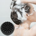 thumbnail image 2 of Unique Bargains 1 Pc Round Hair Shampoo Brush for Head Massage 3.07"x3.54" Black, 2 of 6