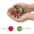 thumbnail image 2 of Triani 160g Christmas Pearl Beads, Red Green and White Beads for Jewelry Making Xmas Holiday Party Decoration DIY Ornament, 2 of 2