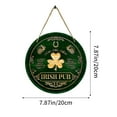thumbnail image 3 of Costeam St. Patrick's Day Wooden Wall Hanging Decor, Living Room Door Decorative Plaque, Irish Festival Home Accent, 3 of 6