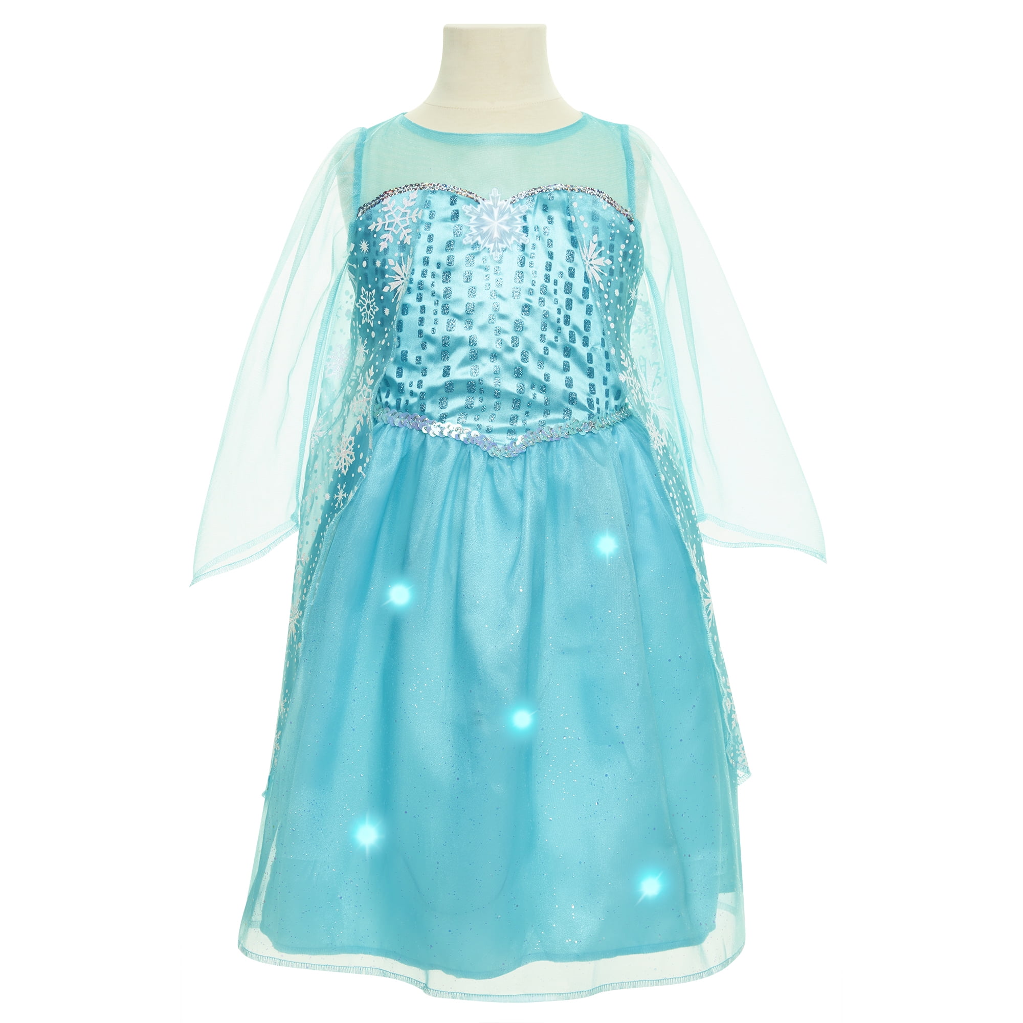 elsa musical light up dress walmart