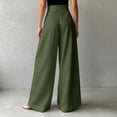 thumbnail image 5 of SNKSDGM Women's Plus Work Pants Women Long Linen Pants Women Petite Dressy Women's Solid Color Casual Speaker Casual Pants, 5 of 7
