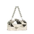 thumbnail image 1 of Bolso Hombro Metal Metálico Cuerpo Cruzado Geométrico Embrague para Mujer Fiesta Bodas, 1 of 9