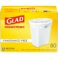 thumbnail image 3 of Glad 8 Gallon Medium Drawstring Trash Bags, Fragrance Free, 80 Bags, 3 of 8