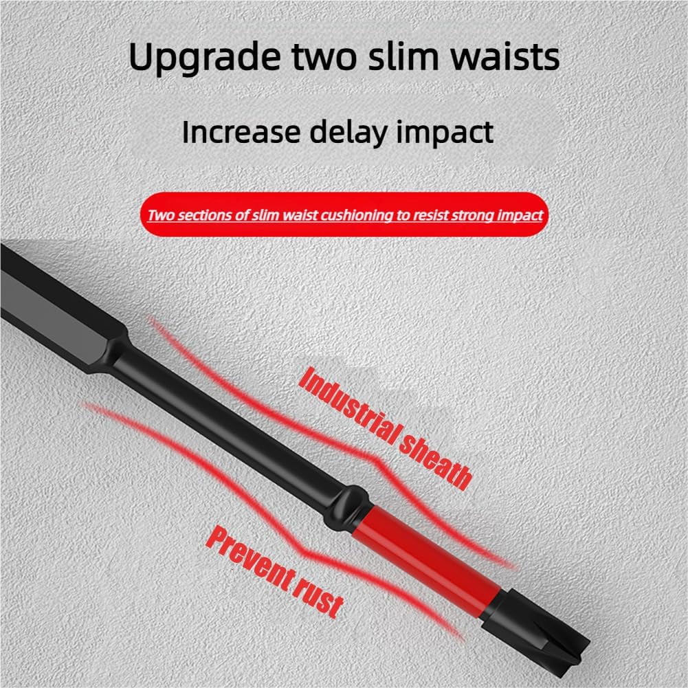 FPH2 Impact Screwdriver Bit Set for Electricians,Fph2 Screwdriver,S2 Steel 65mm & 110mm,1/4 Inch Hex Shank Magnetic Cross Slot Screw Driver Drill Bits Used on Circuit Breakers