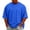 Blue, variant on TQWQT Oversized Tshirts for Men Crew Neck Short Sleeve T Shirts Soft Loose Fit Solid Basic Tees Casual Drop Shoulder Plain Tops Army Green 2XL