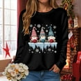 thumbnail image 6 of mgoYE Christmas Womens Clothing Christmas Sweatshirts for Women Long Sleeve Shirt Graphic Tees Fall Pullover Tops(Black,M), 6 of 9