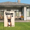 thumbnail image 3 of Amhnf Welcome French Bulldog Garden Flag For Home Outdoor Garden Yard Decor 12x18 inch, 3 of 5
