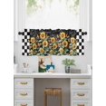 thumbnail image 5 of Valances for Windows Summer Sunflower Rod Pocket Cafe Window Treatments Valance Curtains for Kitchen Bathroom Laundry Basement Windows 42"x12", 5 of 9