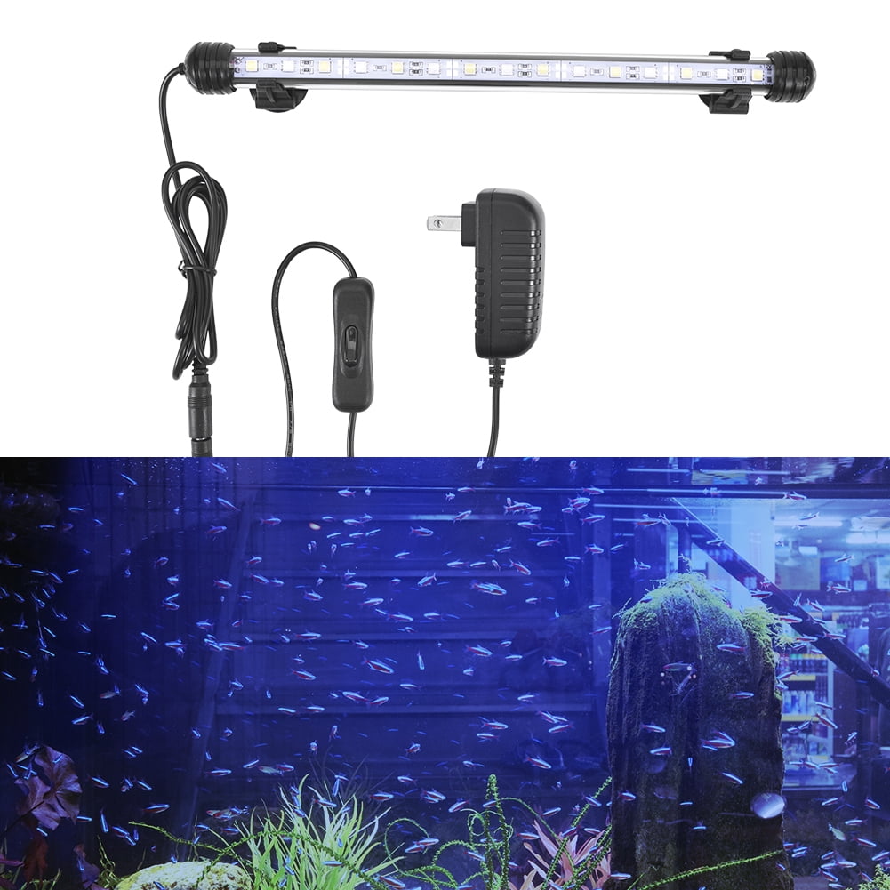Reactionnx Submersible LED Aquarium Light, White and Blue LED Fish Tank Light Submersible