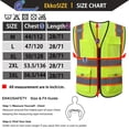 thumbnail image 2 of Chaleco de Seguridad Ekkosafety EK176 Amarillo con 9 Bolsillos y Cierre Frontal, 2 of 7