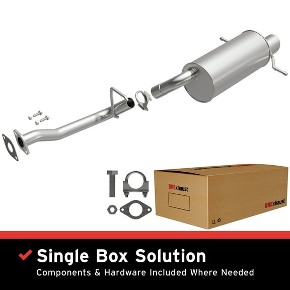 BRExhaust OE Replacement Exhaust Muffler Kit 108-0127: Compatible with 2002-2004 Subaru Impreza 2.0L