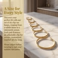 thumbnail image 4 of BlinkLLX Clip on Hoop Earrings Hoop Gold Earrings Non Piercing Earrings Set for Women, 4 of 6