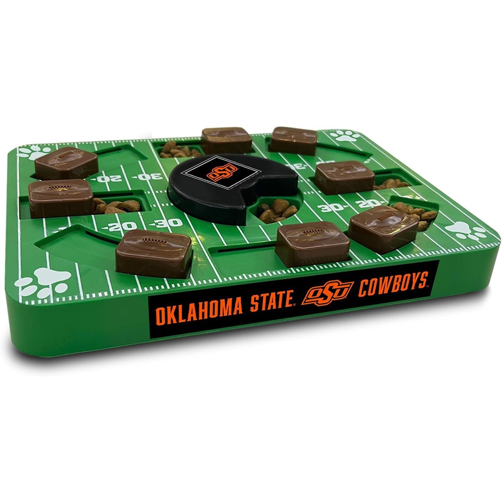 Pets First NCAA Oklahoma State Cowboys Puzzle Toy, Puzzle Treat Dog Toy, Interactive Dog Treat Toy, Dog Puzzle Feeding Slow Toy