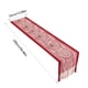 thumbnail image 3 of Fiudx Ofertas relámpago del día, solo en línea Bandera de mesa con borlas rojas para Navidad, bodas, mesa de comedor y aparador totalmente de poliéster, 3 of 6