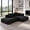 Carbon Black, variant on Meeyar 91" Boneless Modular Sectional Sofa with L Shaped Chaise, Cloud Couch for Living Room, Carbon Black