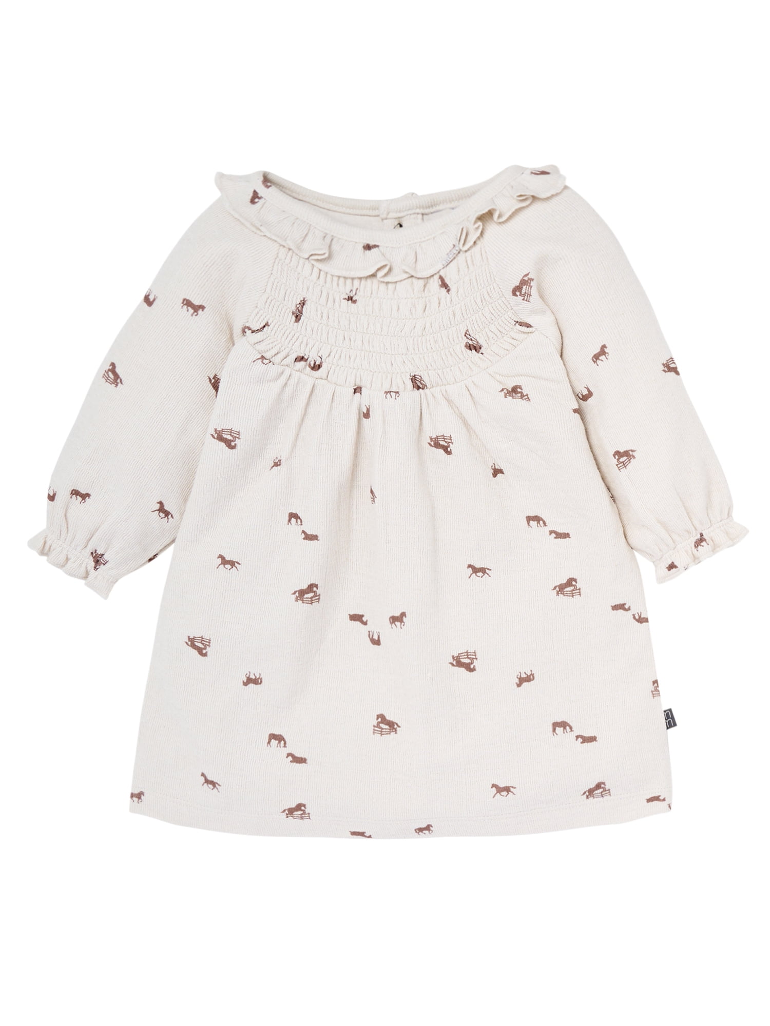 Modern Moments by Gerber Baby Girl Smocked Dress and Tights Set, 2-Piece, Sizes 0/3 Months - 24 Months