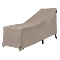 Modern Leisure Garrison Patio Chaise Lounge Cover, Waterproof, 65"L X 28"W X 29"H, Sandstone
