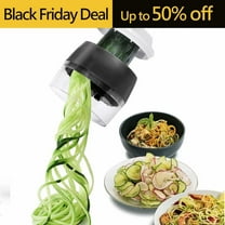 Spiral Slicer Spiralizer Vegetable Cutter Zucchini Pasta Noodle Spaghetti Maker  [Green without container]