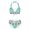 Mint Green, variant on FcBaudy Womens Swimsuits Two Piece Swimsuit for Women Bathing Suit for Women Tankini Swimsuits for Women Women's Two Piece Set Swimsuits Leopard Print Swimwear Beachwear Features Women Swimsuit