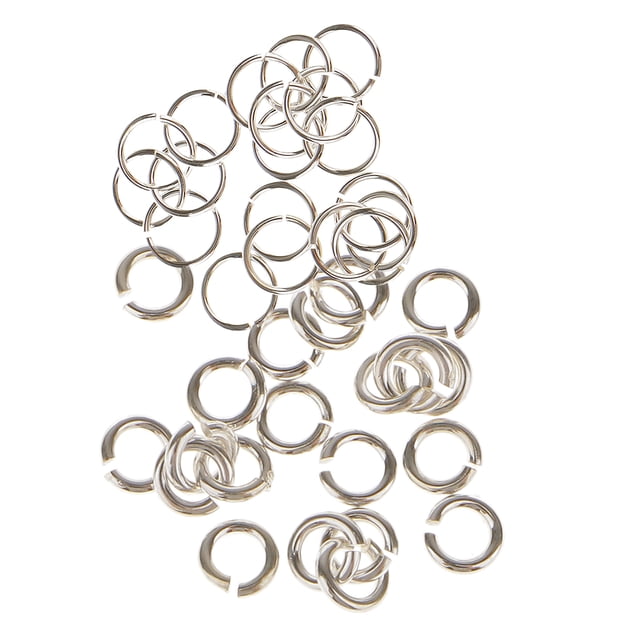 40 Unidades De 3 Mm Y 6 Mm 925 s De Salto De Plata Abiertos s Divididos Para La Joyería De Bricolaje Haciendo Hallazgos Ajuste Collar Gargantillas Colgante Macarena Anillos de salto abiertos